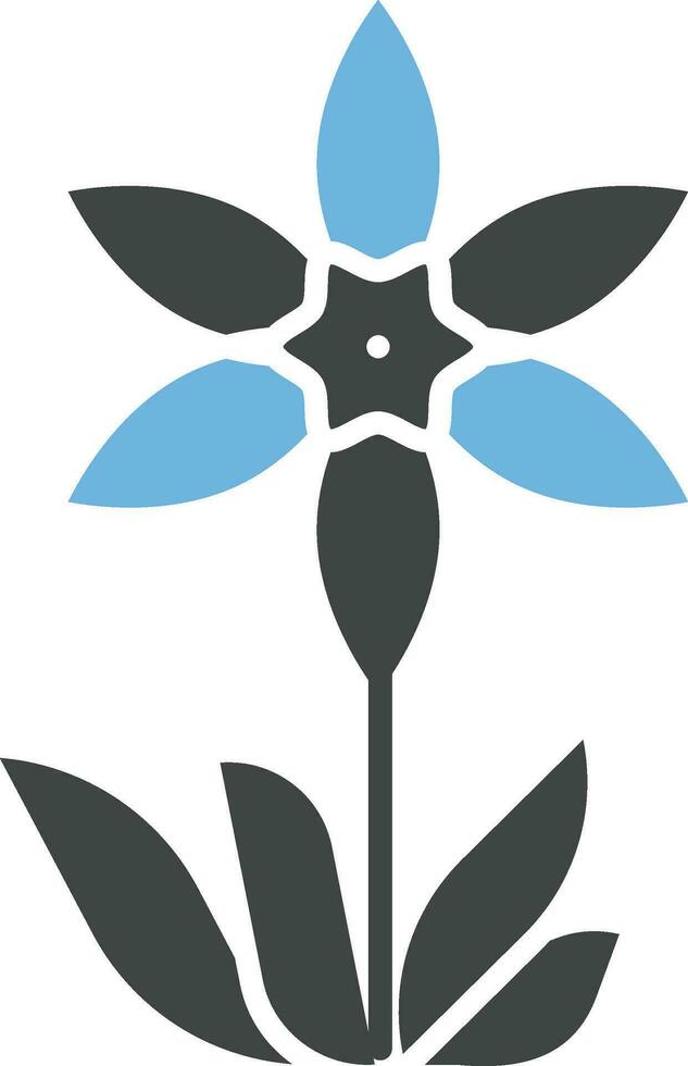 Daffodil Icon Image. vector