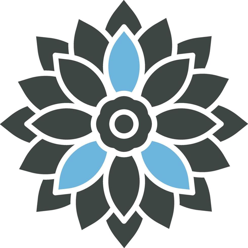 Dahlia Icon Image. vector