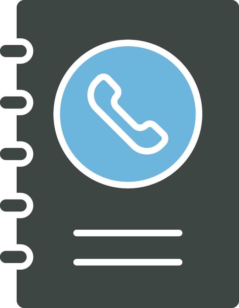 Contact Book Icon Image. vector