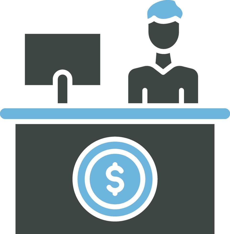 Cashier Icon Image. vector