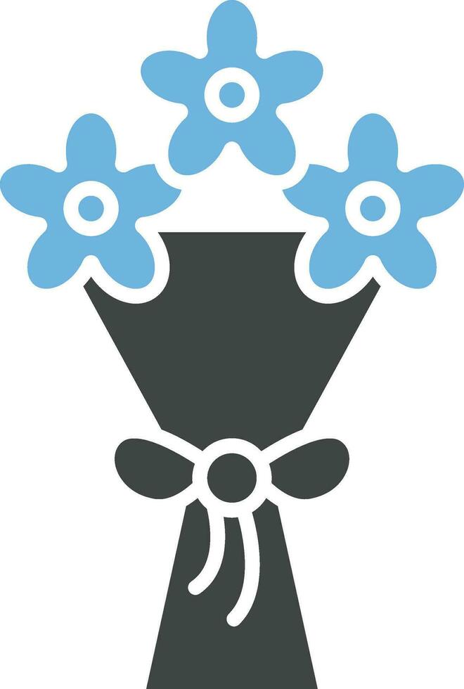Bouquet Icon Image. vector