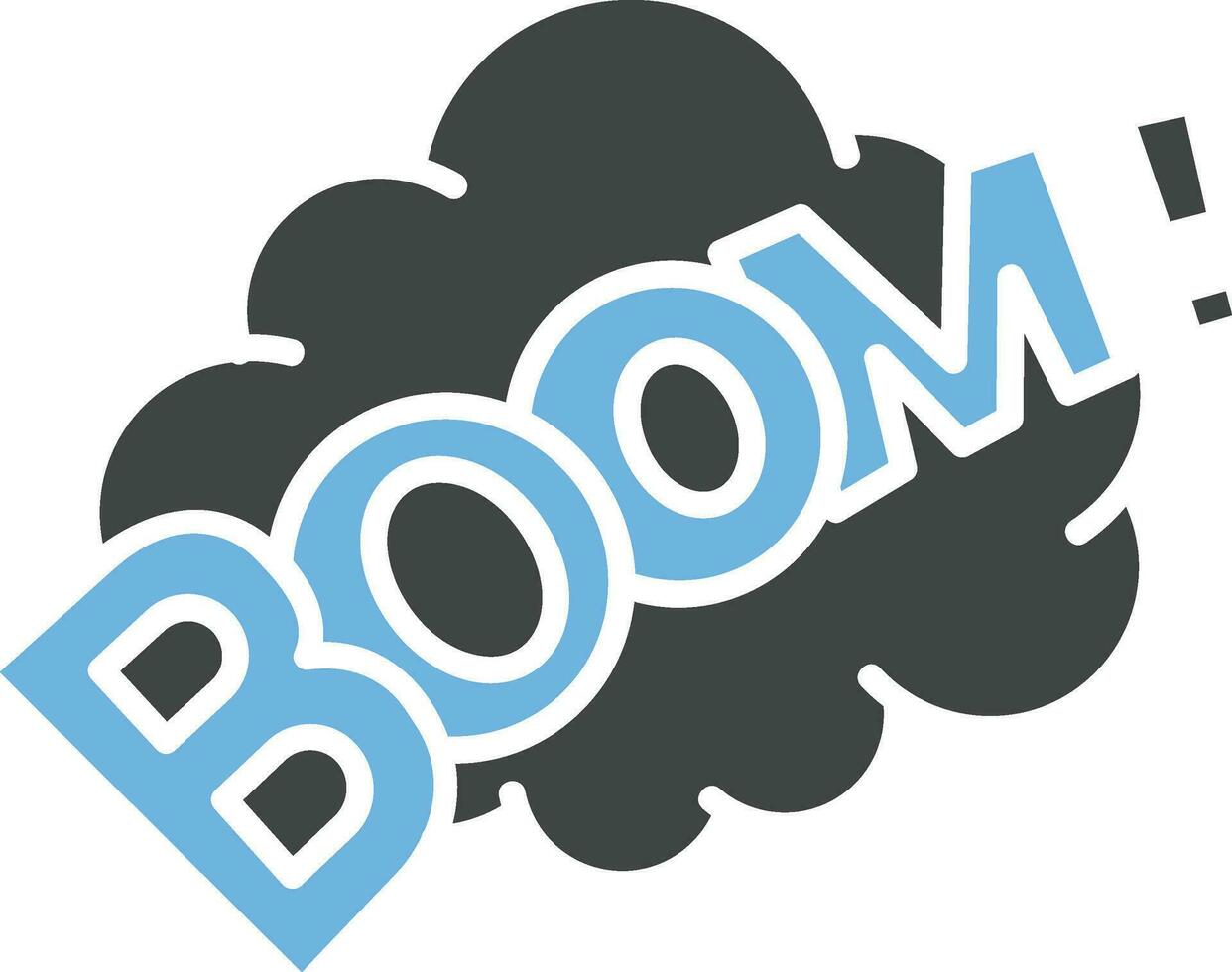 Boom Bubble Icon Image. vector