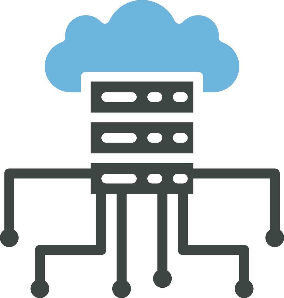 Cloud Computing Icon Image. vector