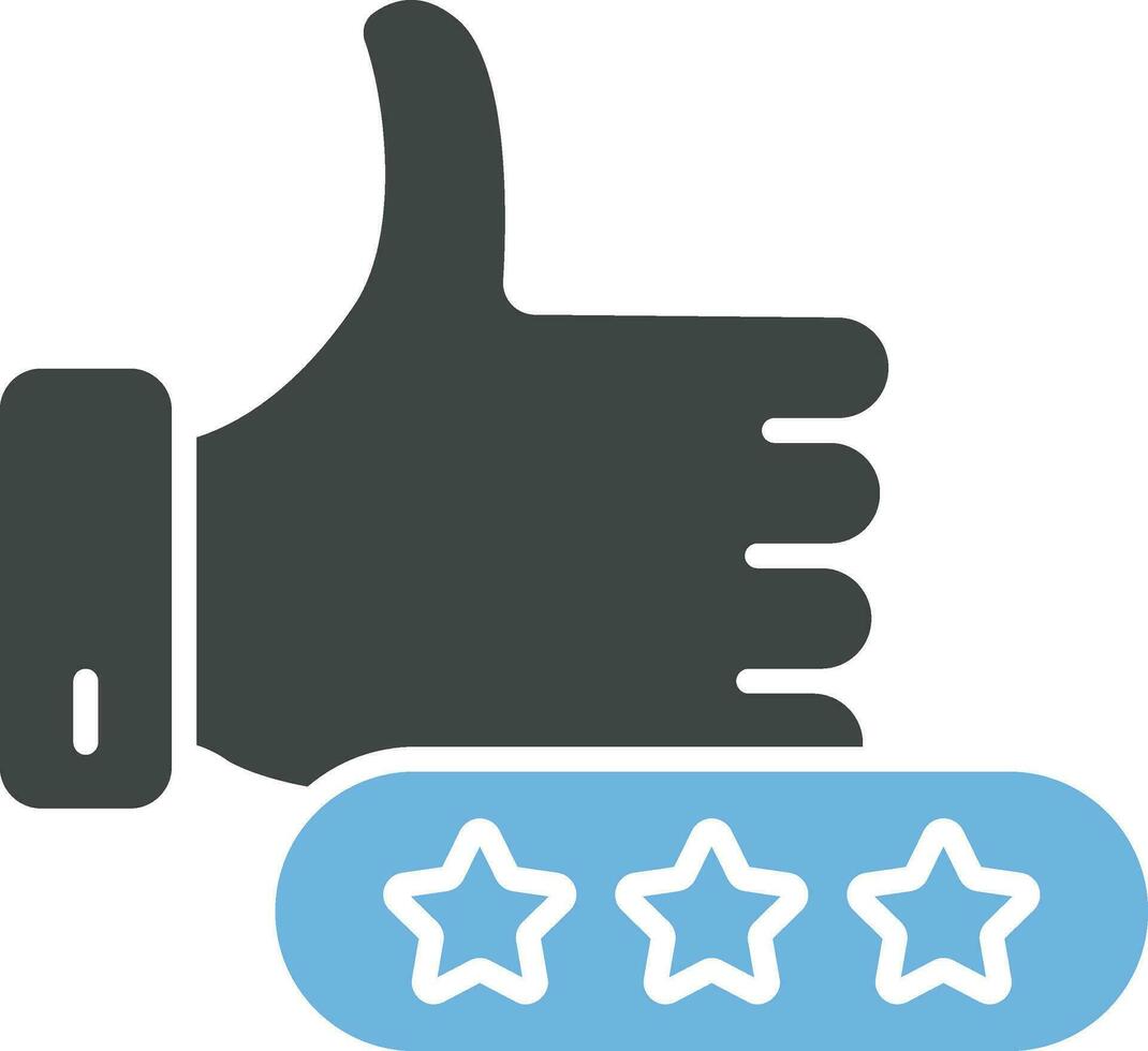 Positive Review Icon Image. vector