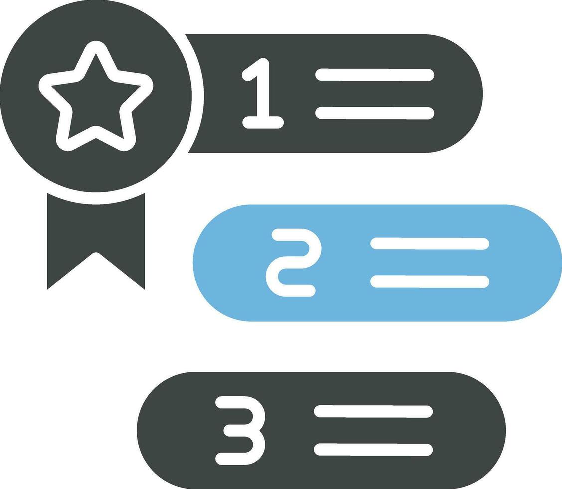 Ranking Icon Image. vector