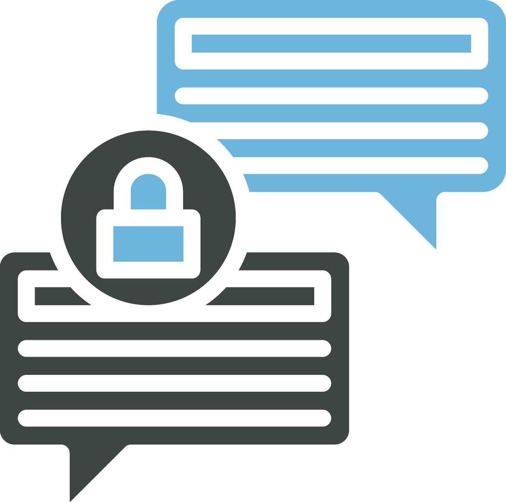 Secure Messaging Icon Image. vector