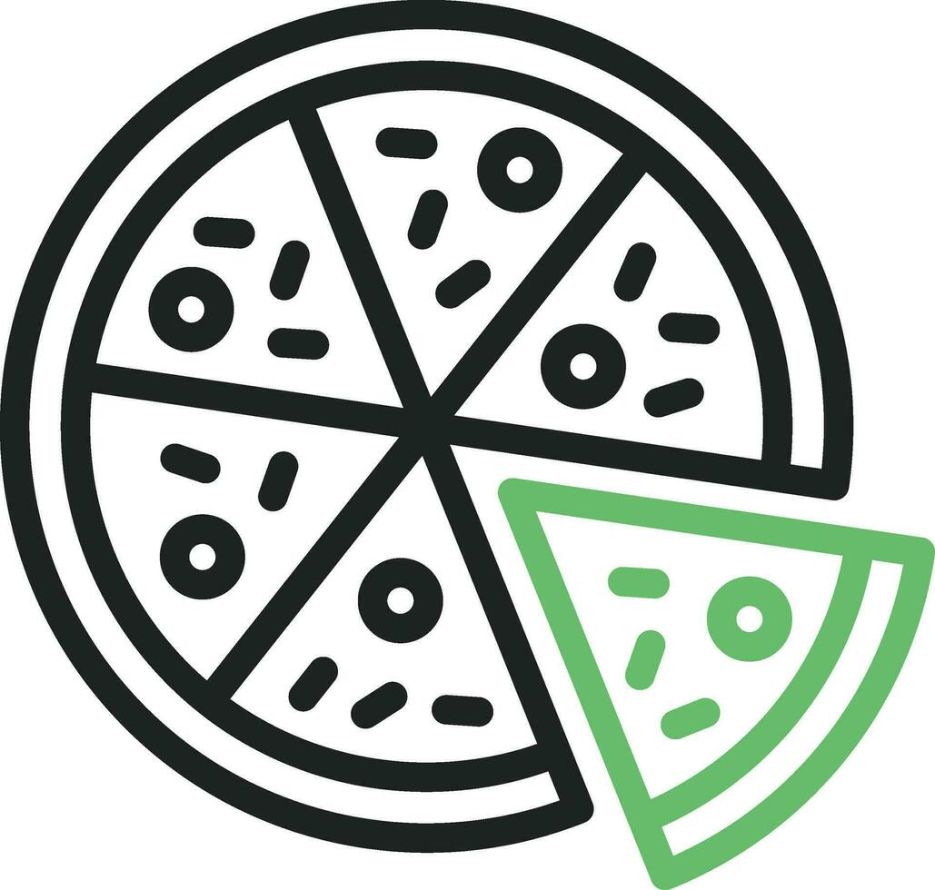 Pizza icon vector image. Suitable for mobile apps, web apps and print media.