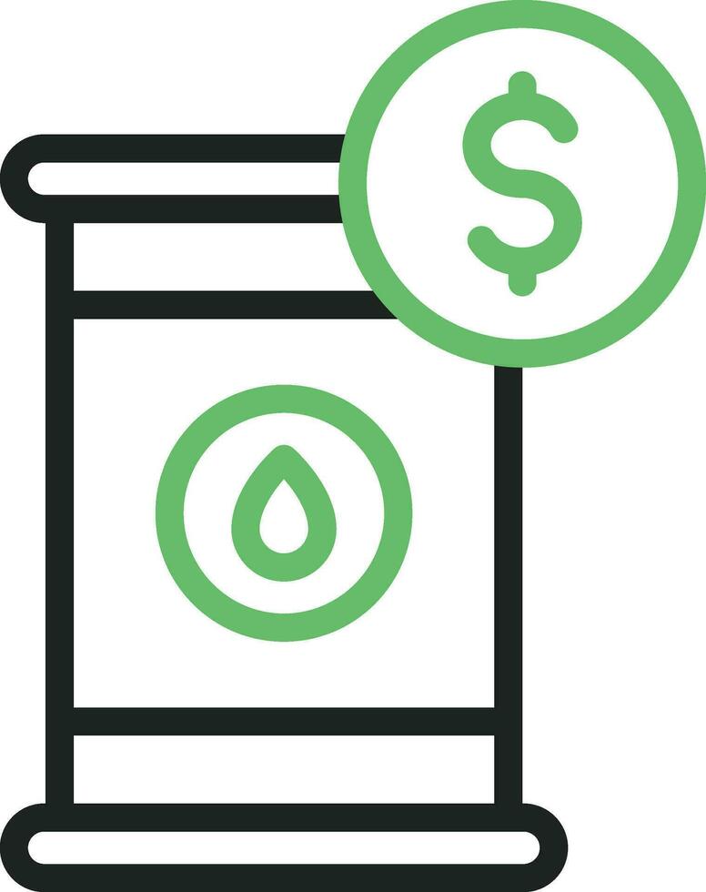 Oil Price icon vector image. Suitable for mobile apps, web apps and print media.