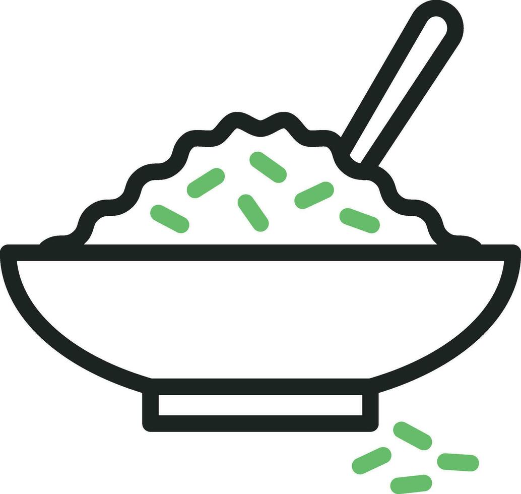Rice icon vector image. Suitable for mobile apps, web apps and print media.