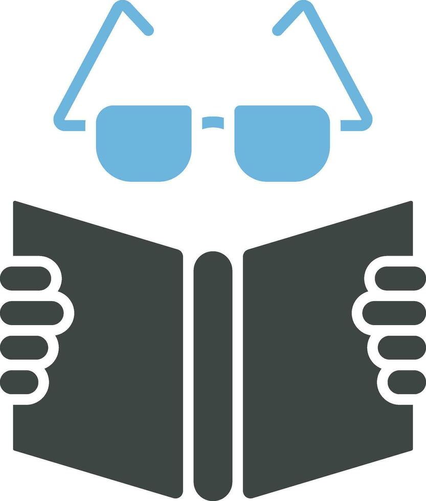 Book Reading Icon Image. vector