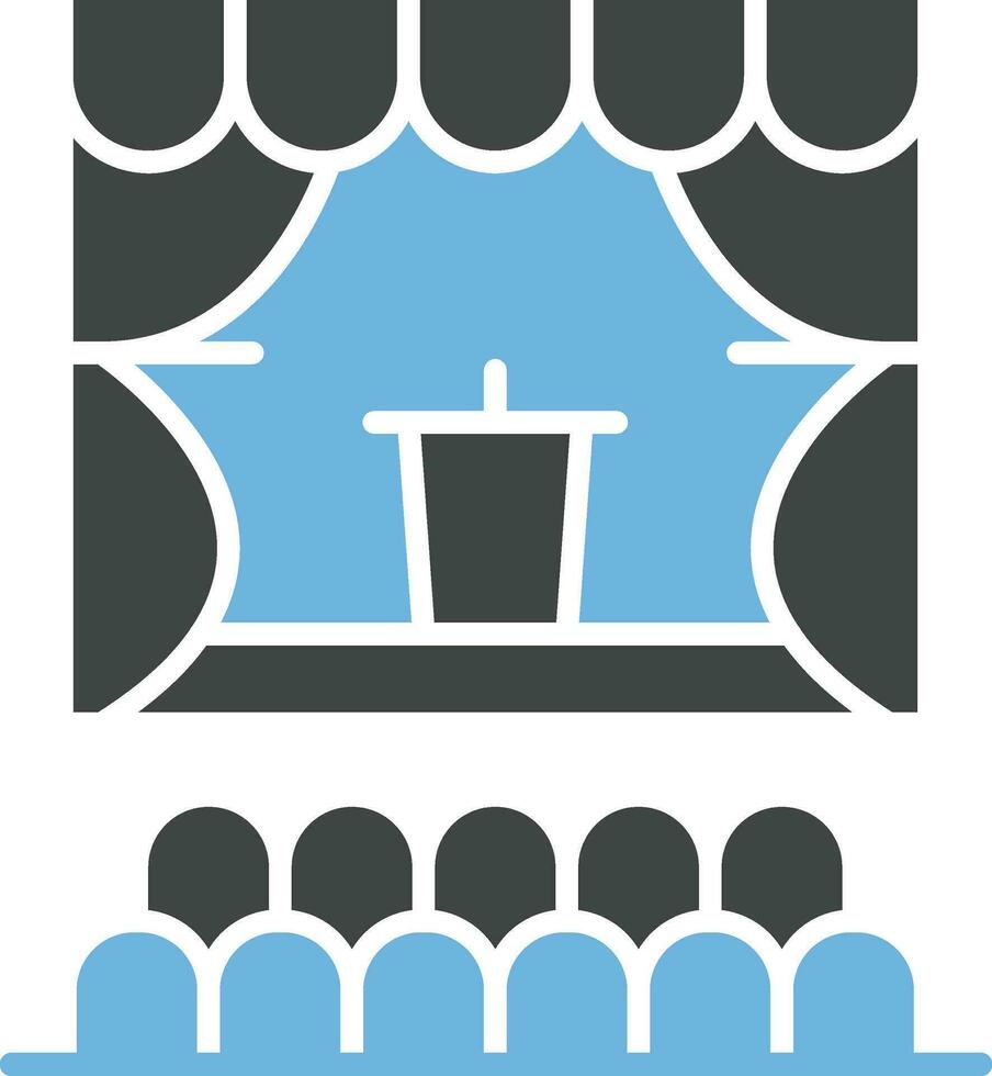 Auditorium Icon Image. vector