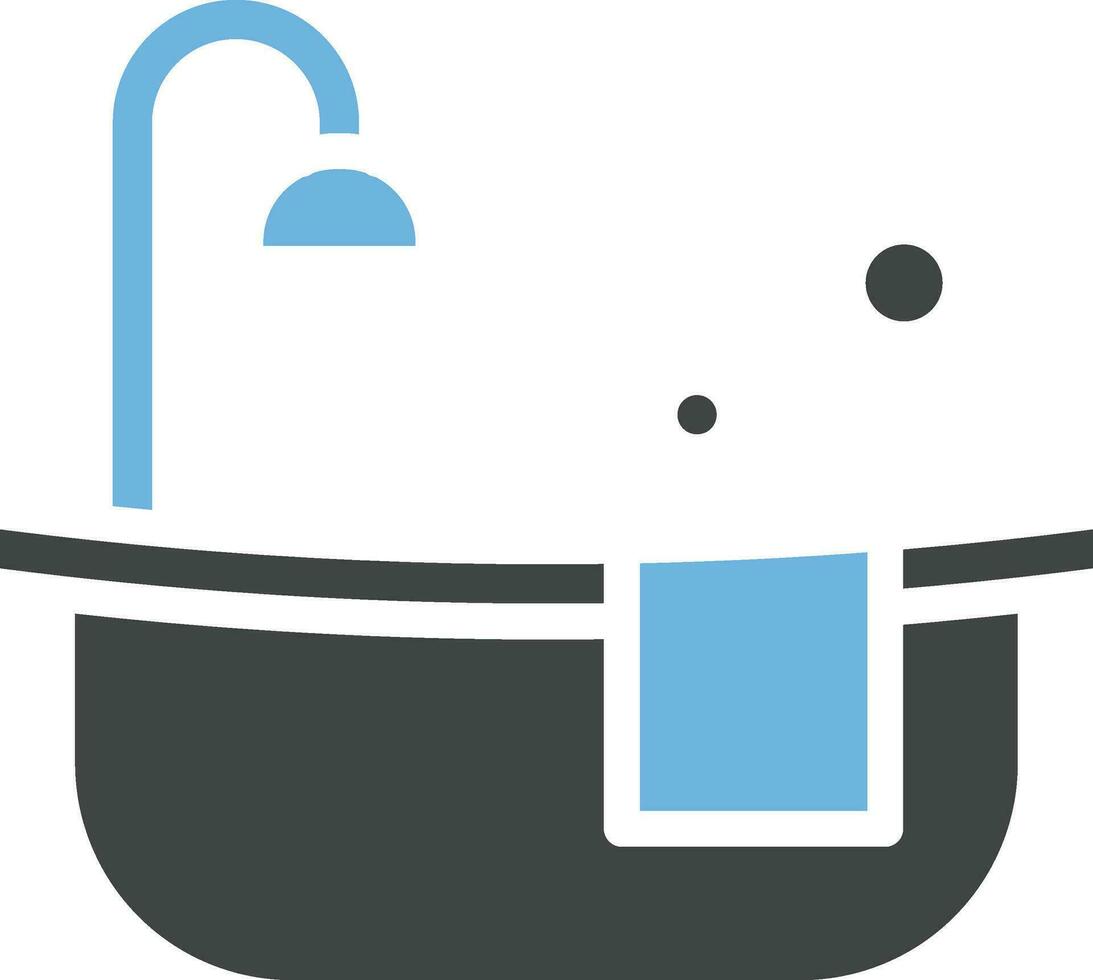 Bath Tub Icon Image. vector