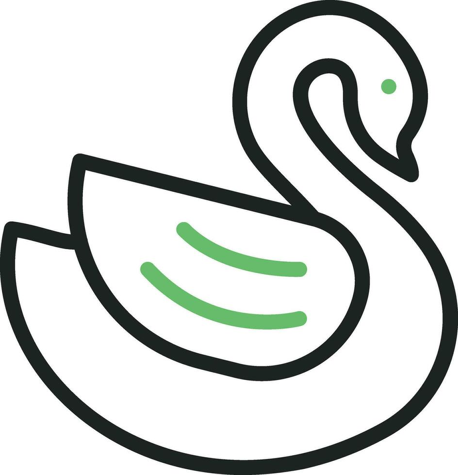 cisne icono vector imagen. adecuado para móvil aplicaciones, web aplicaciones y impresión medios de comunicación.