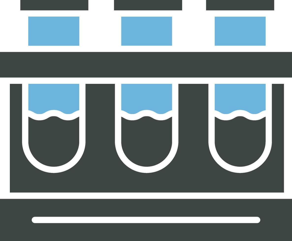 Test Tubes Icon Image. vector