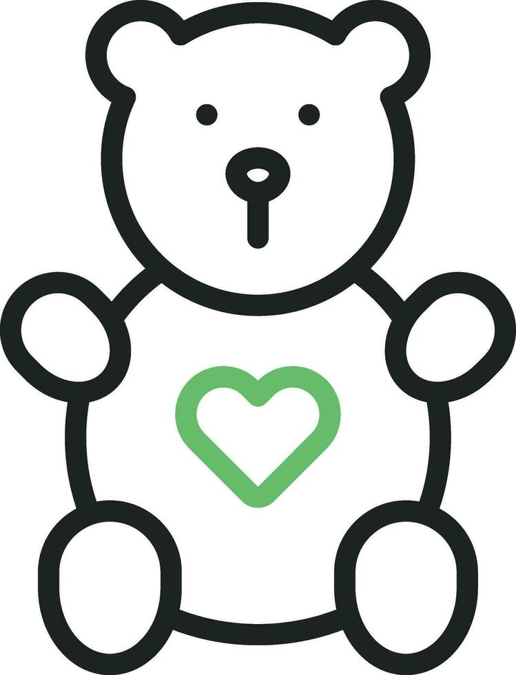 Teddy Bear icon vector image. Suitable for mobile apps, web apps and print media.