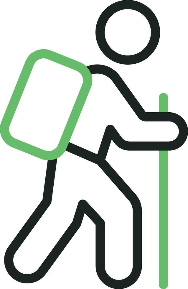 Trekking icon vector image. Suitable for mobile apps, web apps and print media.