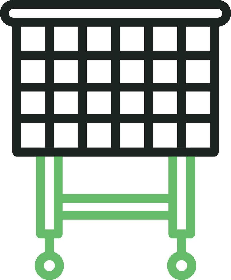 Trolley icon vector image. Suitable for mobile apps, web apps and print media.