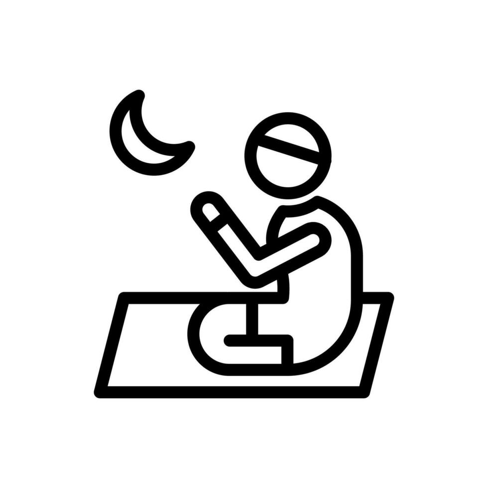 praying Icon design vector