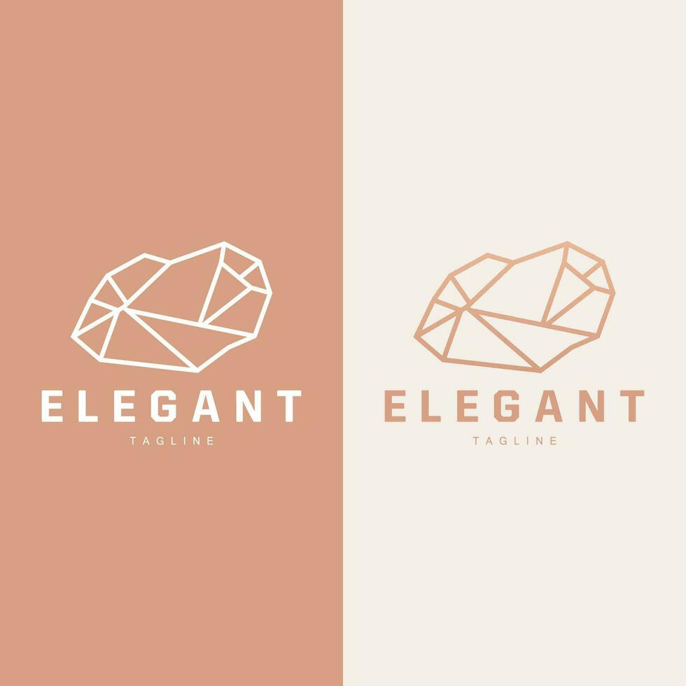 Gemstone Logo Stone Jewelry Vector Template Premium