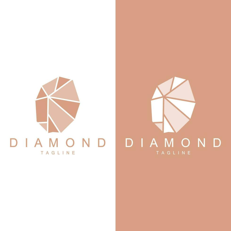 Gemstone Logo Stone Jewelry Vector Template Premium