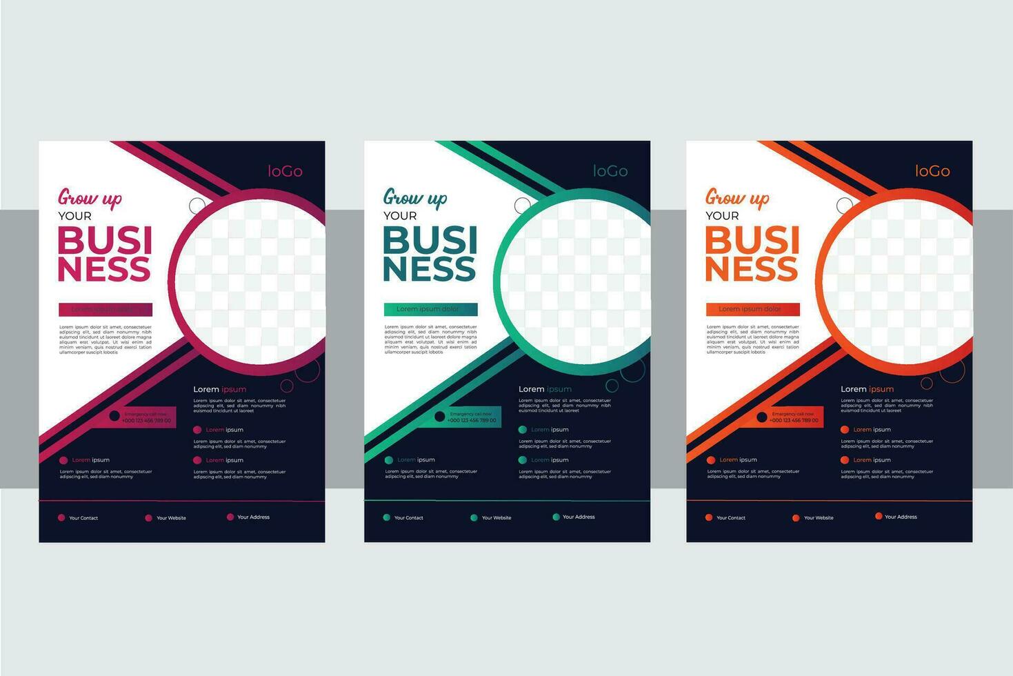 Business Flyer Design Template. vector