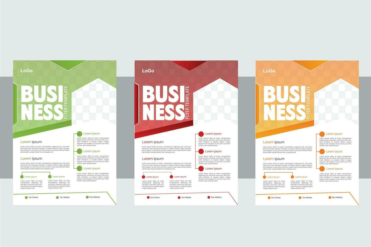 Business  Flyer Design Template. vector