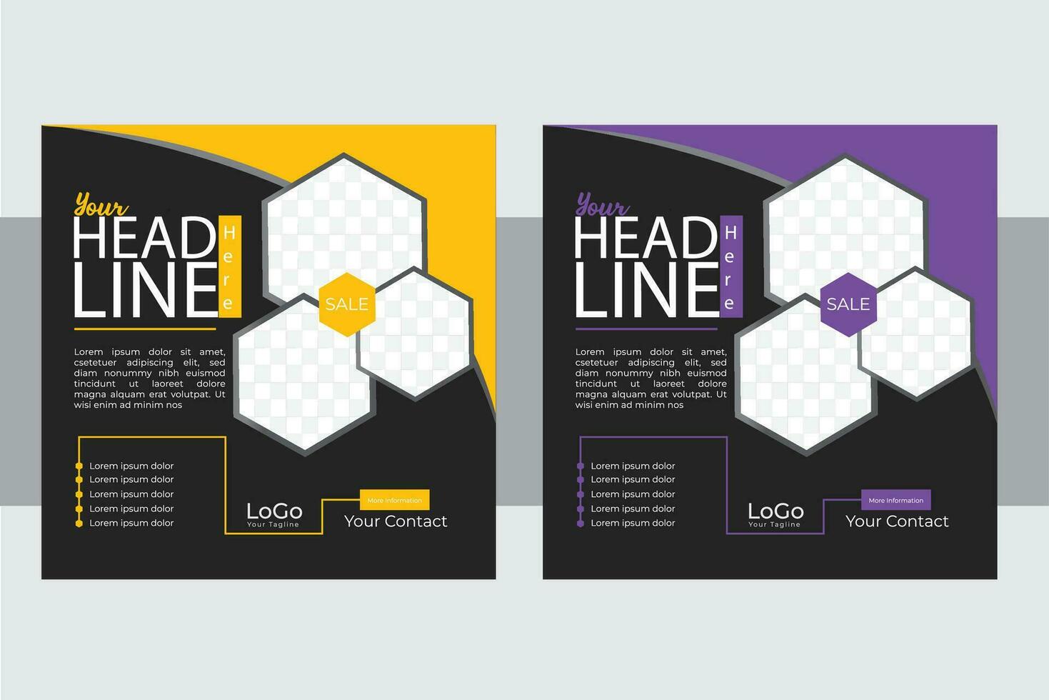 Social Media Post  design template. vector