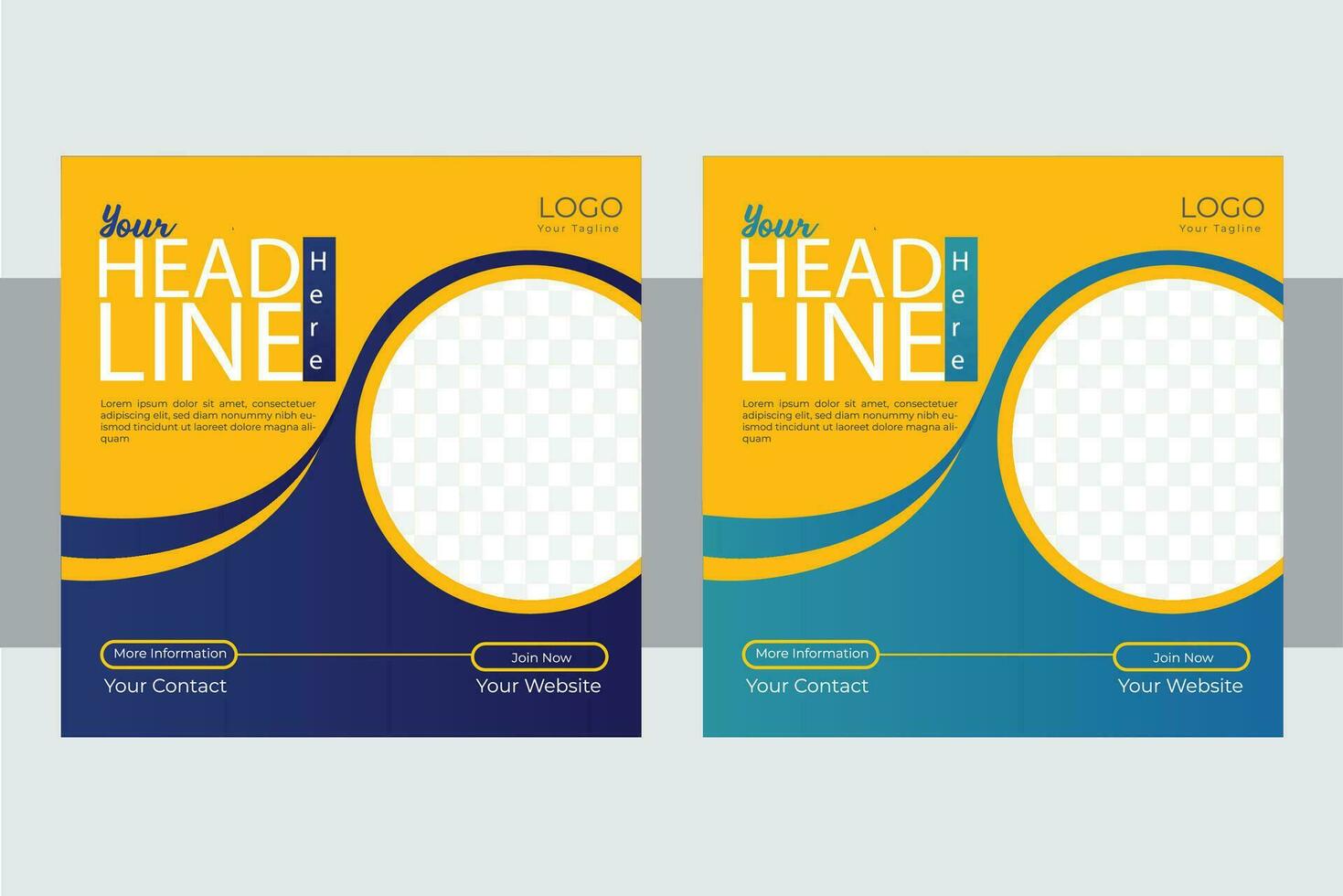 Social Media Post  design template. vector
