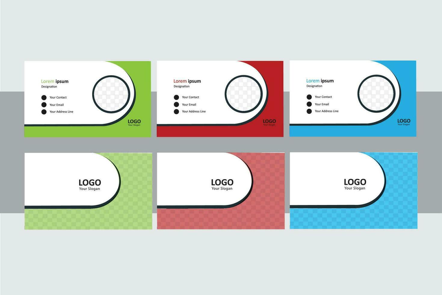 Modern Official Business card Design Template. vector