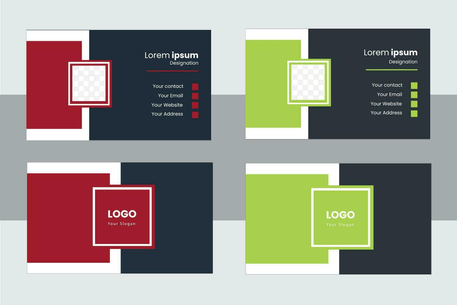 Business Card  Design template. vector