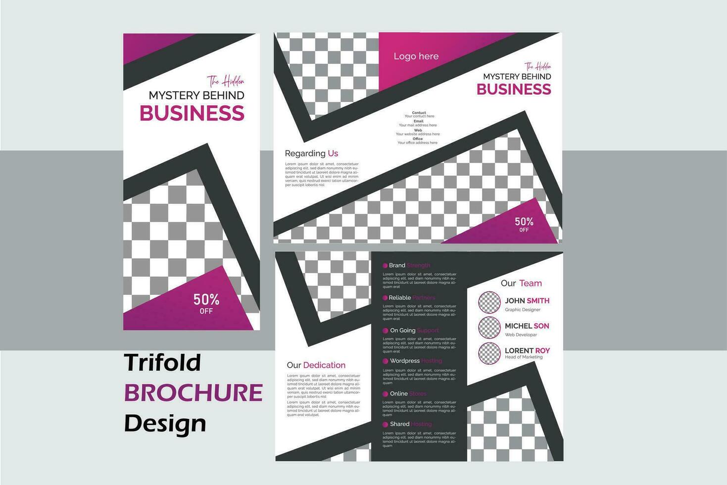 Modern Corporate Brochure Design Template. vector