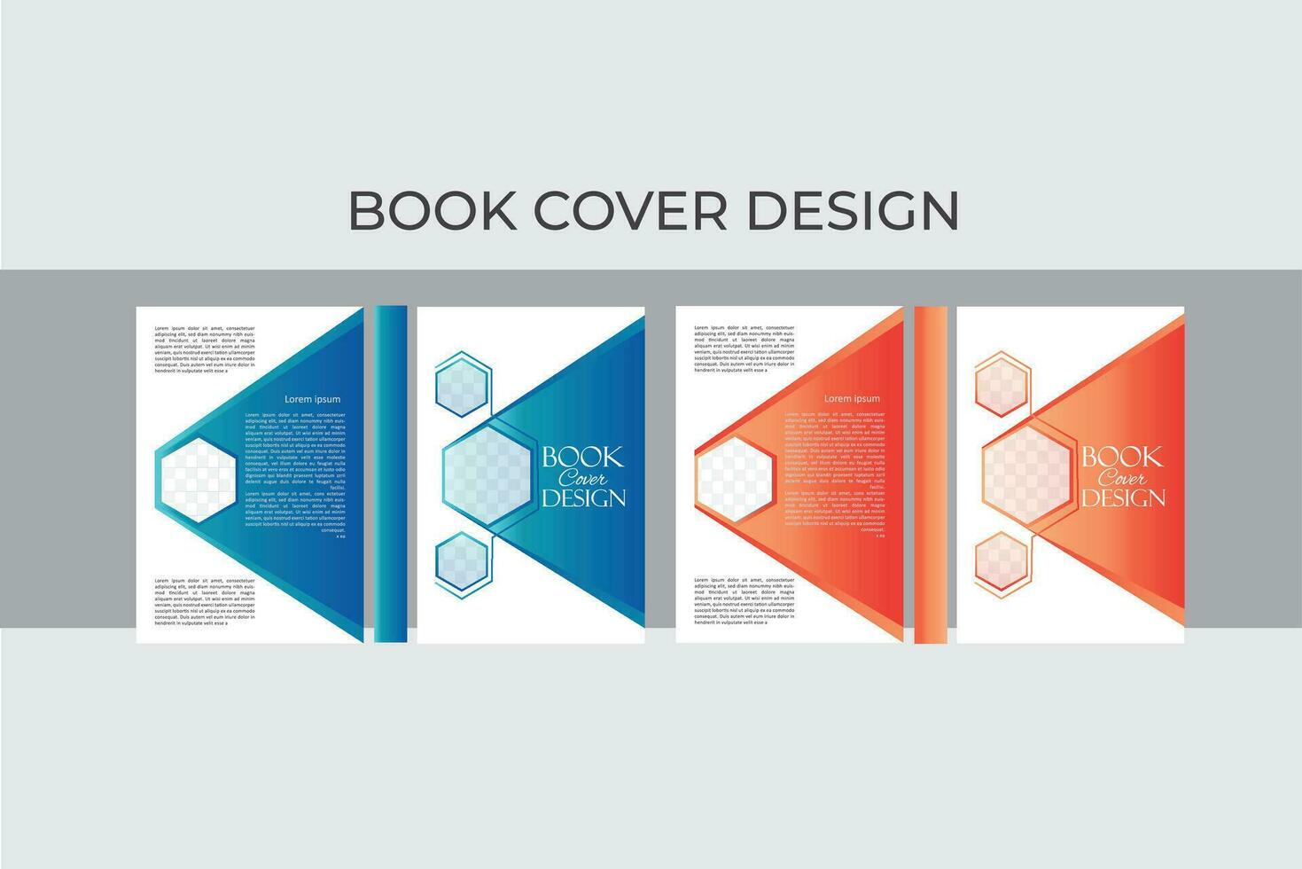 Modern Book cover Design Template. vector