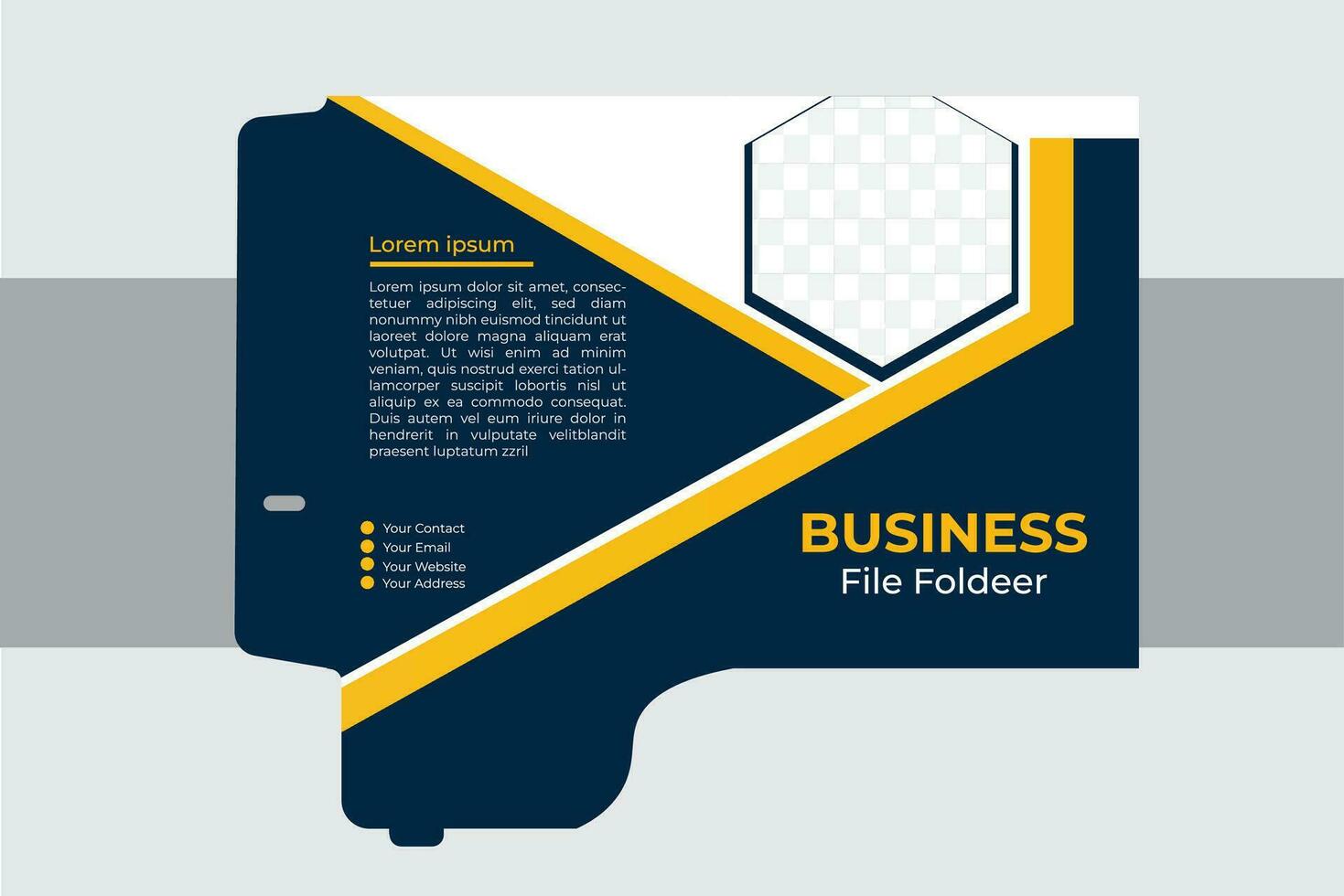Official File Folder Design Template vector