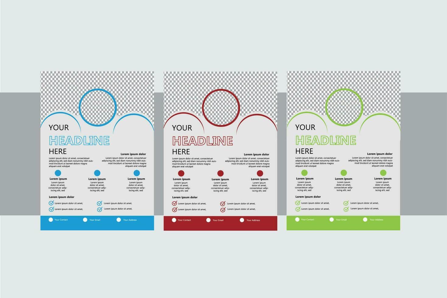 Official Business Flyer Design Template. vector