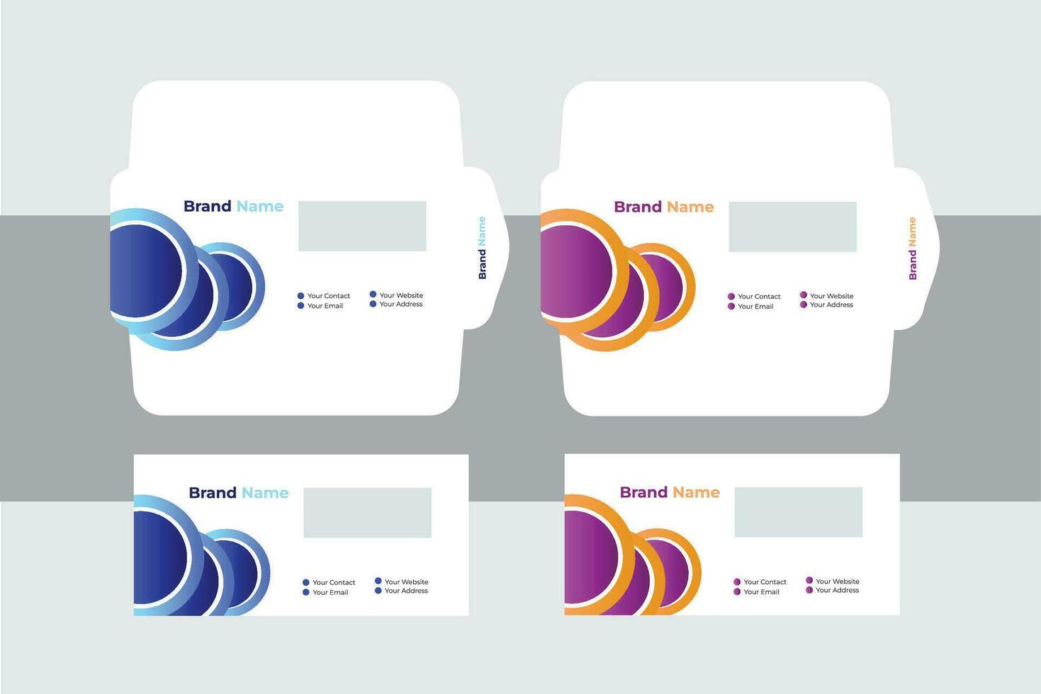 Modern Official Envelope Design Template. vector