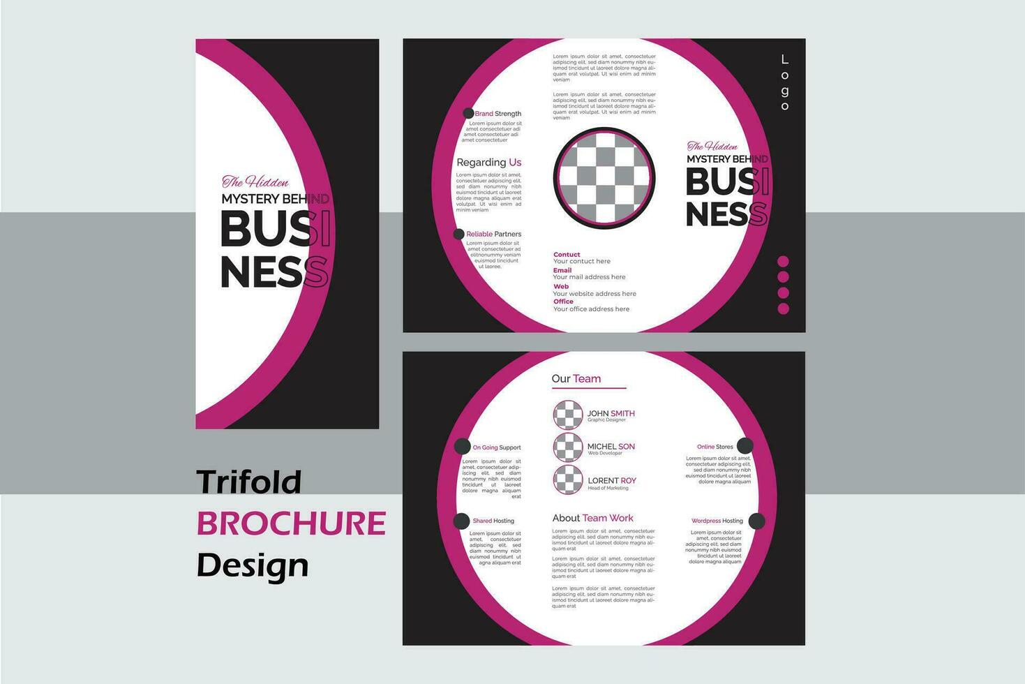 Modern Corporate Brochure Design Template. vector