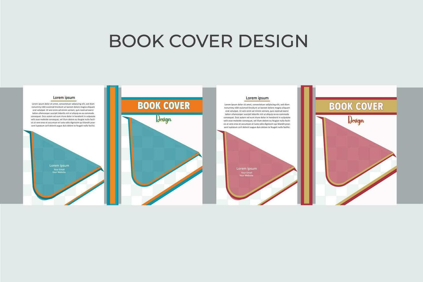 Modern Book cover Design Template. vector
