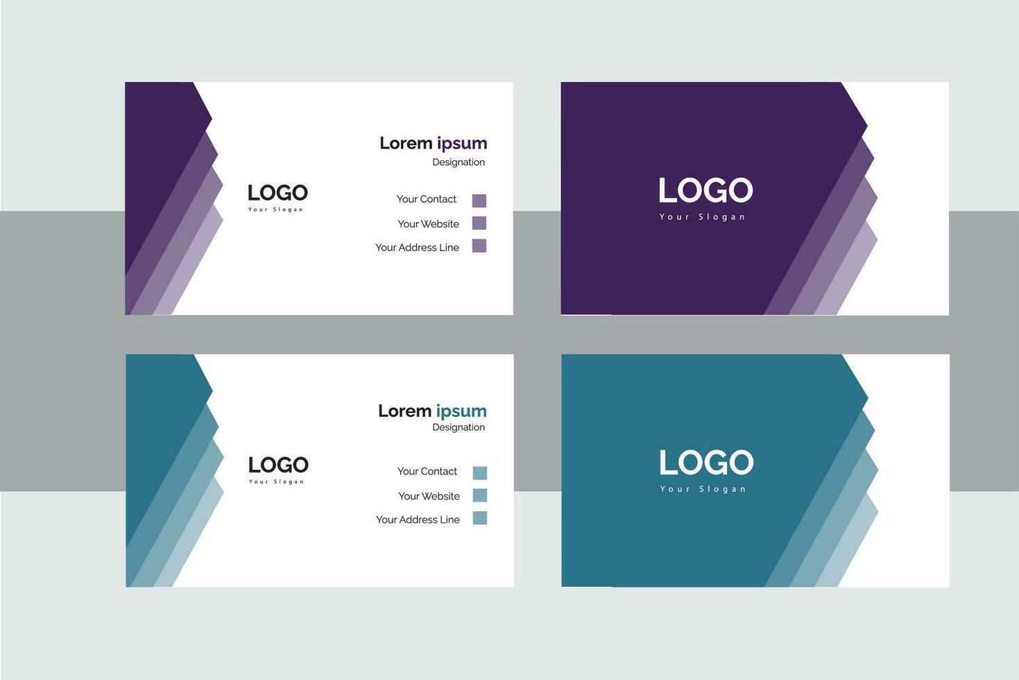 Modern Official Business card Design Template. vector