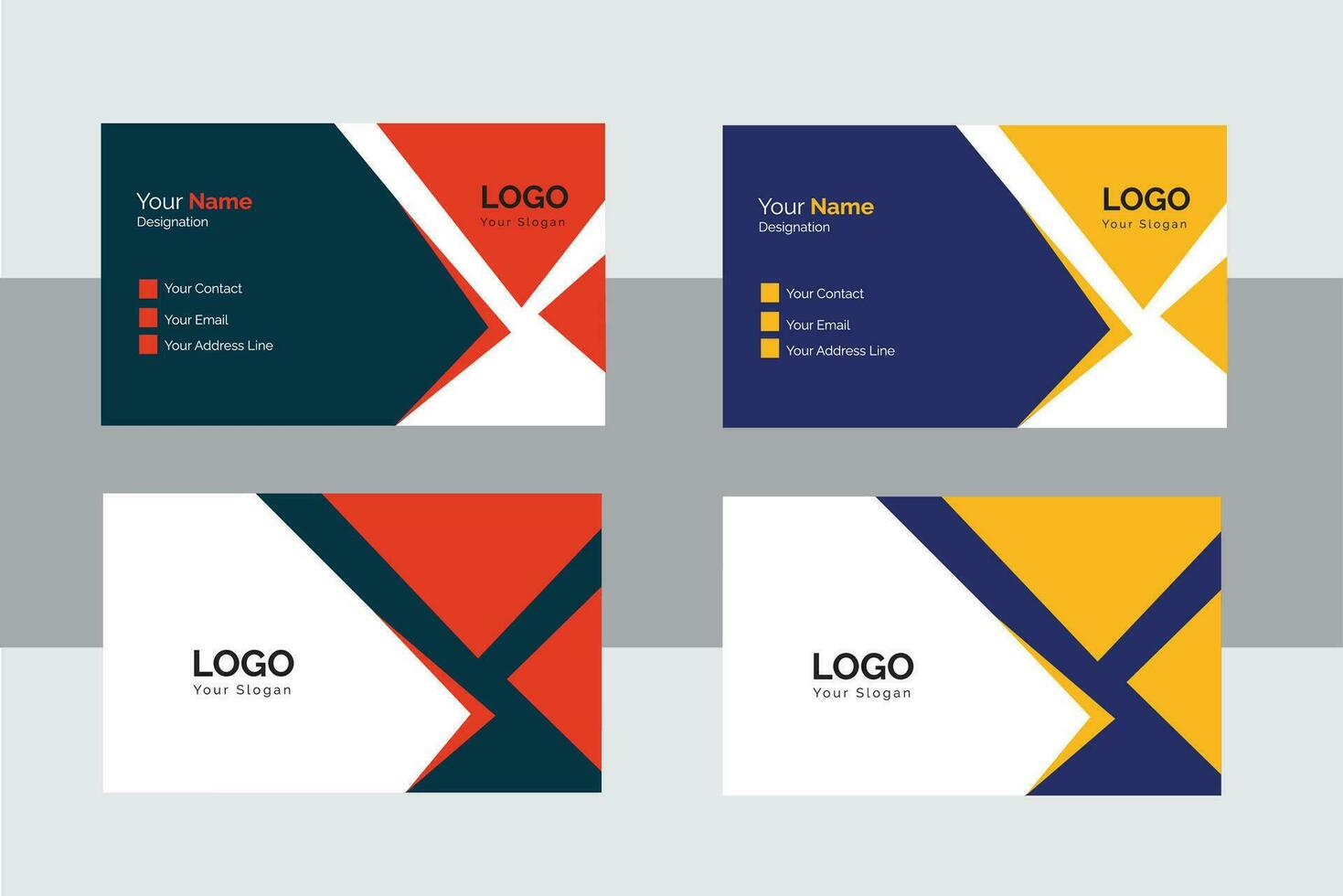 Business Card  Design template. vector