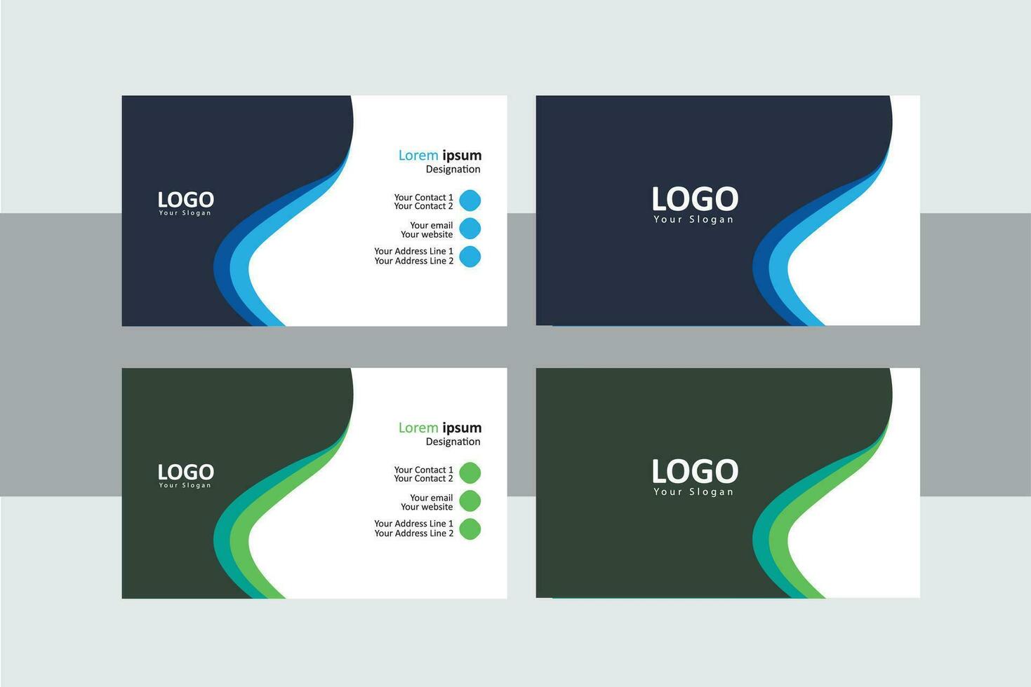 Modern Official Business card Design Template. vector