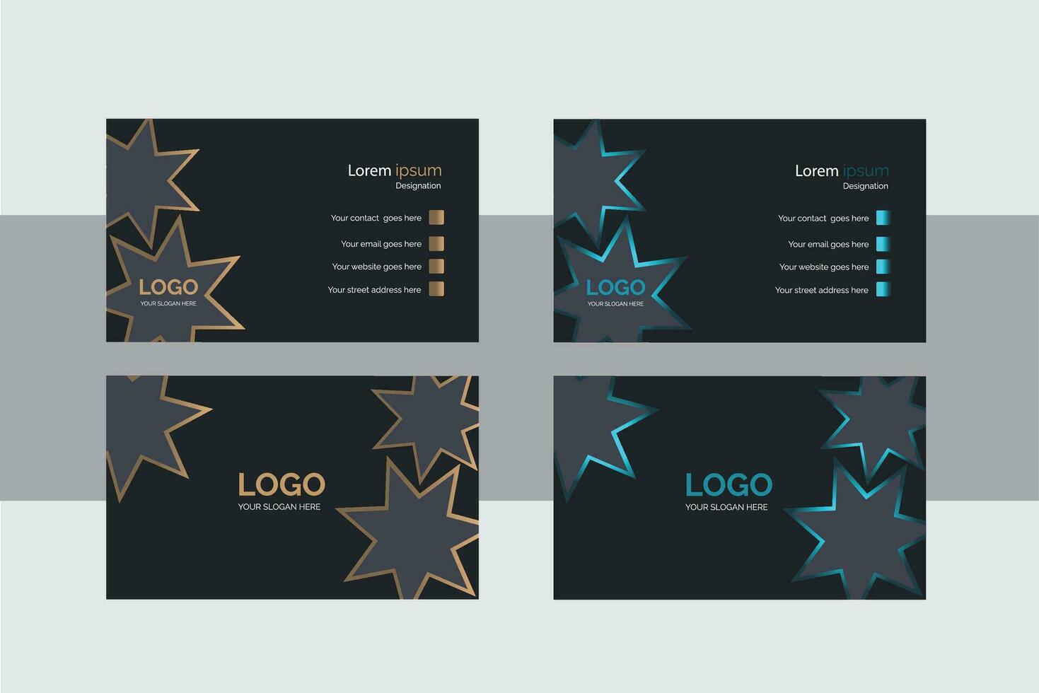 Modern Official Business card Design Template. vector