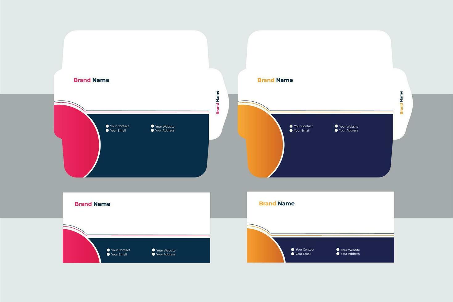 Modern Official Envelope Design Template. vector