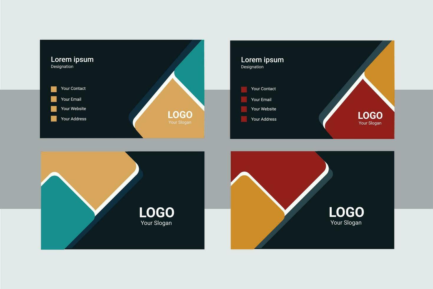 Business Card  Design template. vector