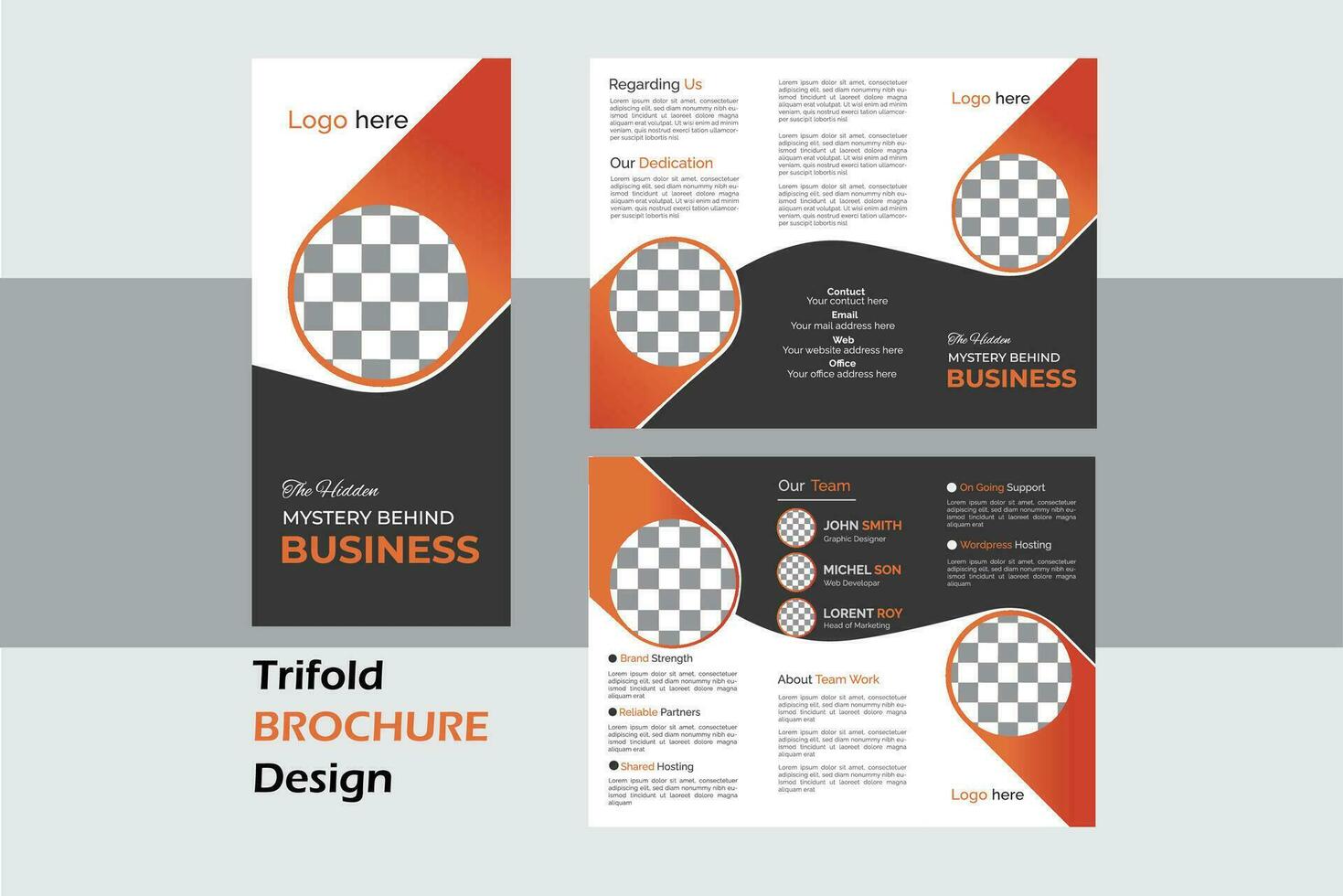 Modern Corporate Brochure Design Template. vector