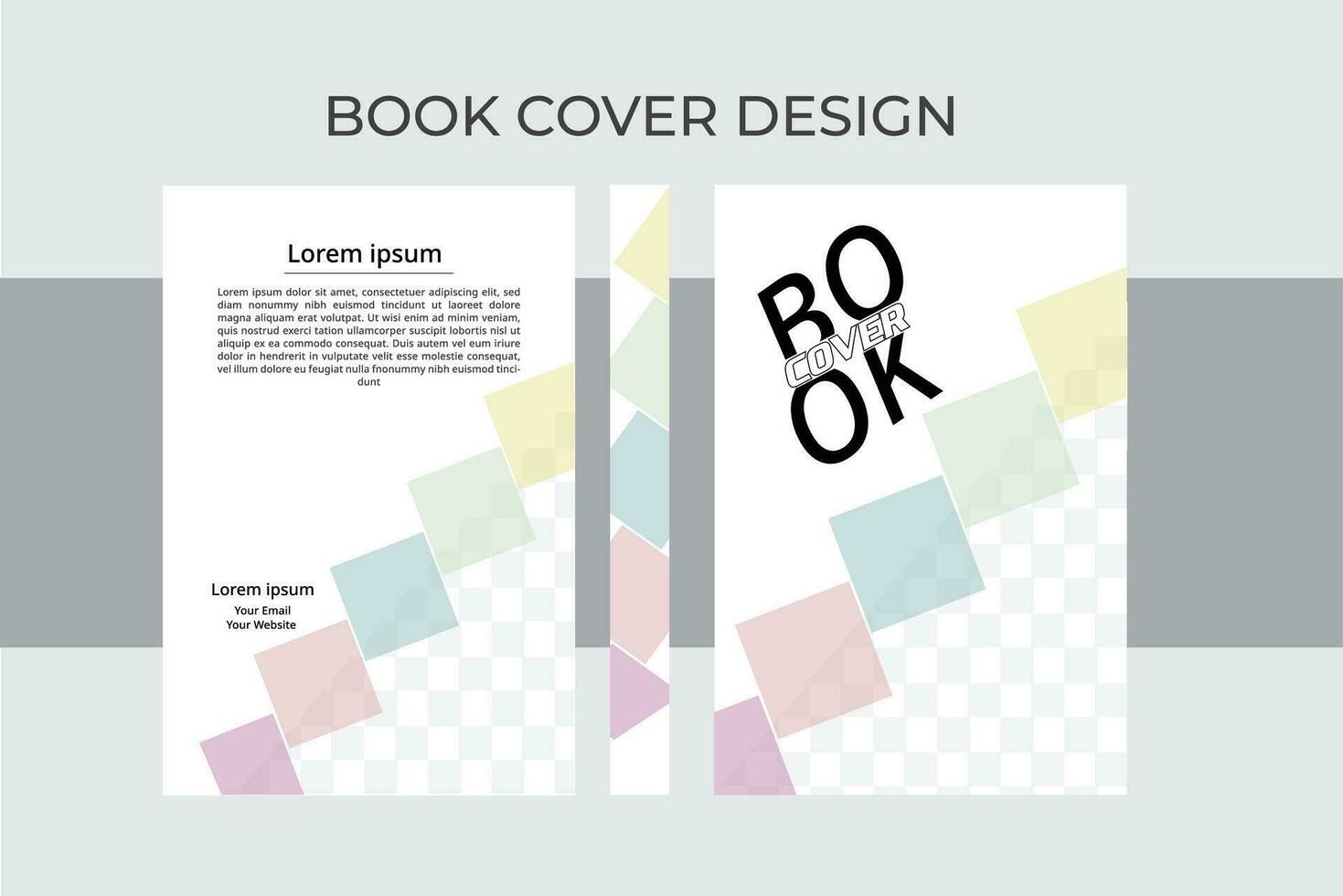 moderno libro cubrir diseño modelo. vector