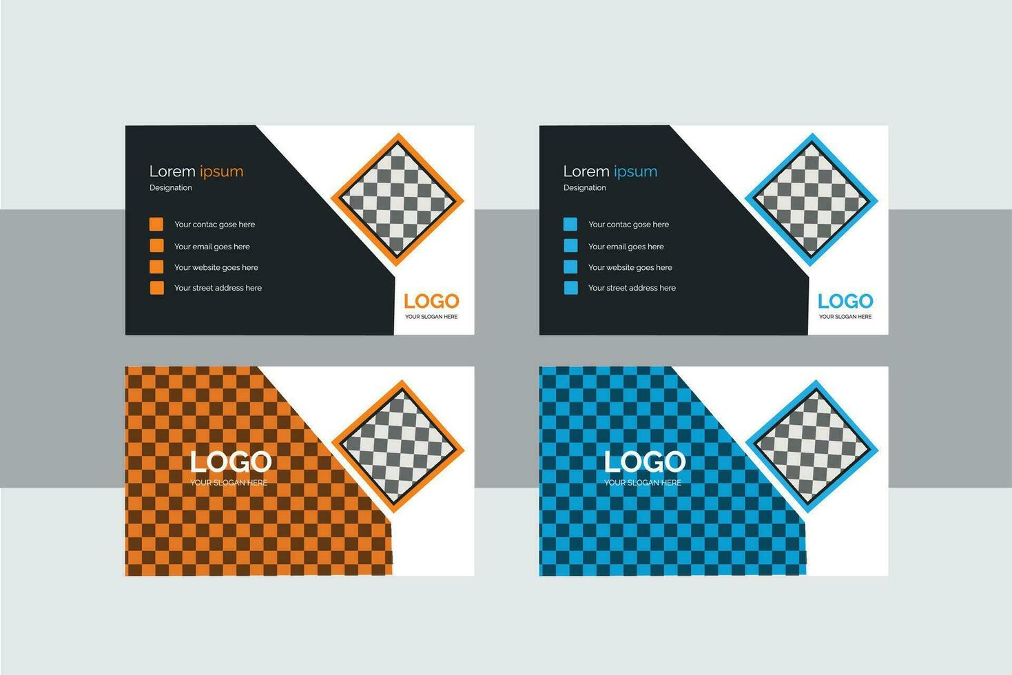 Modern Official Business card Design Template. vector