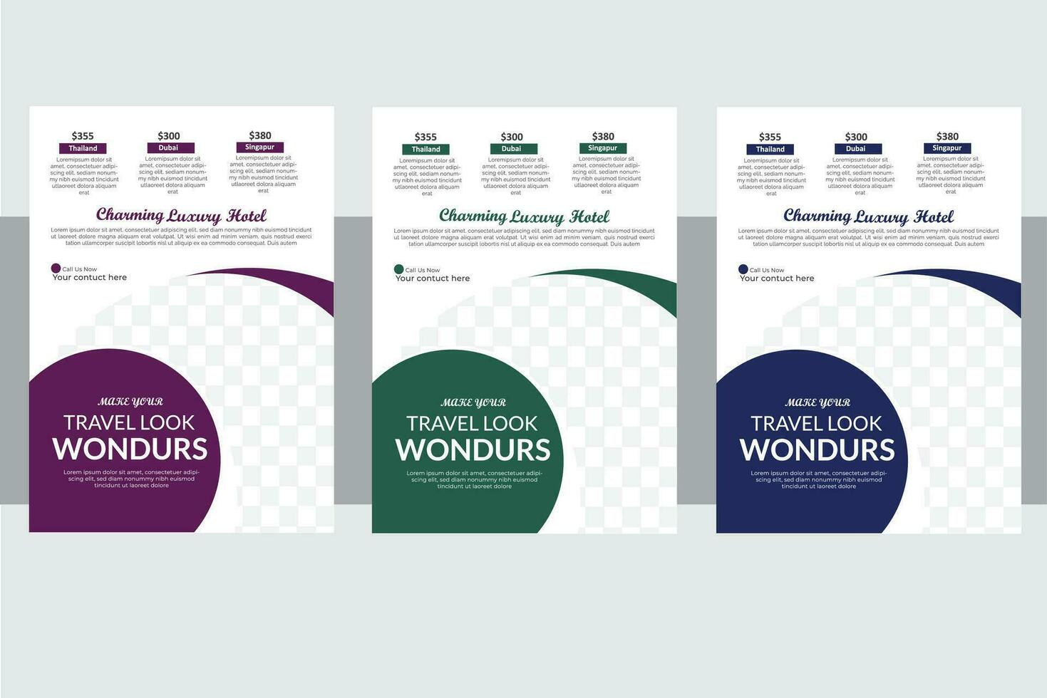 Modern Flyer Design Template. vector