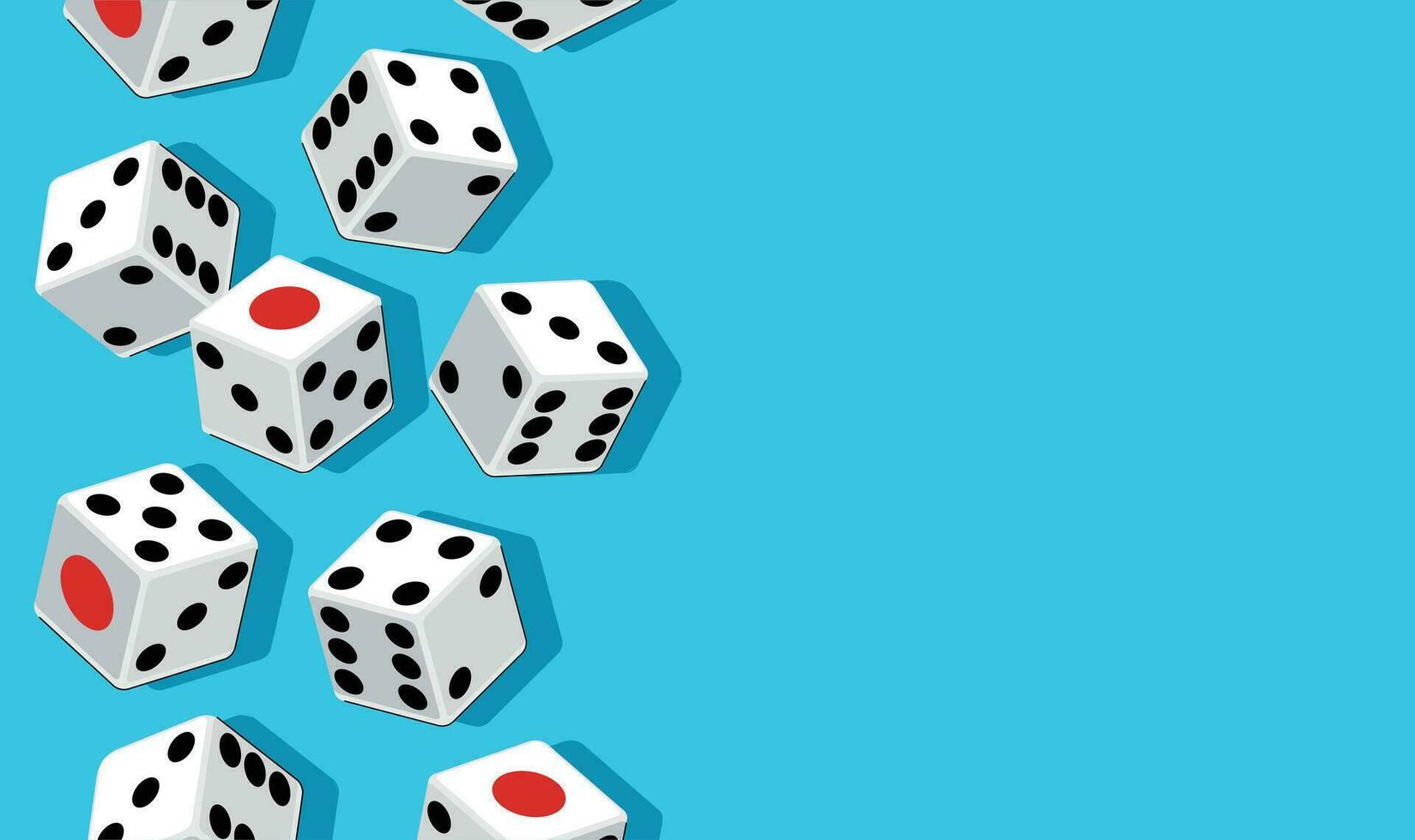 Gambling Dices background. vector illustration