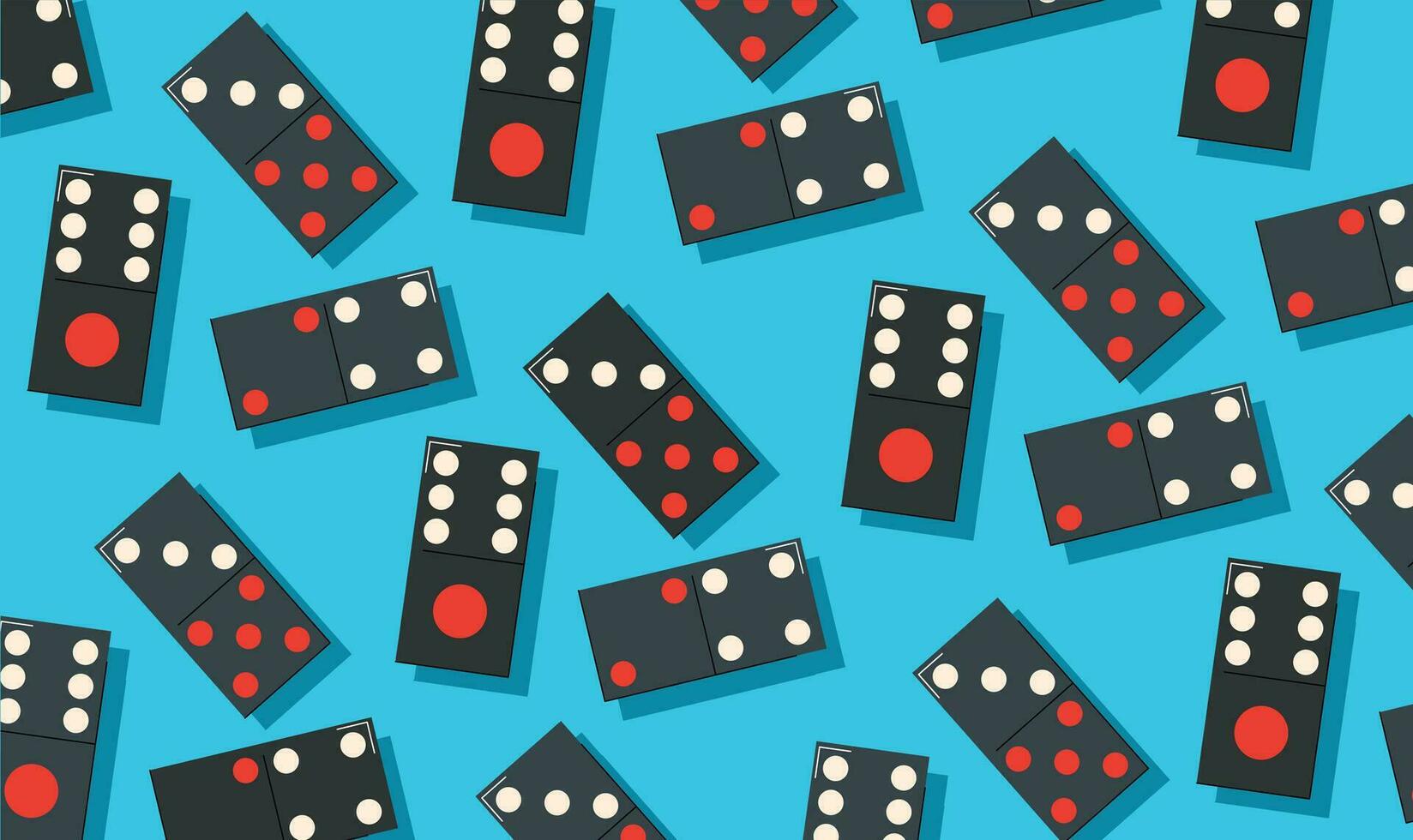 Domino pieces background. Board game vector illustration