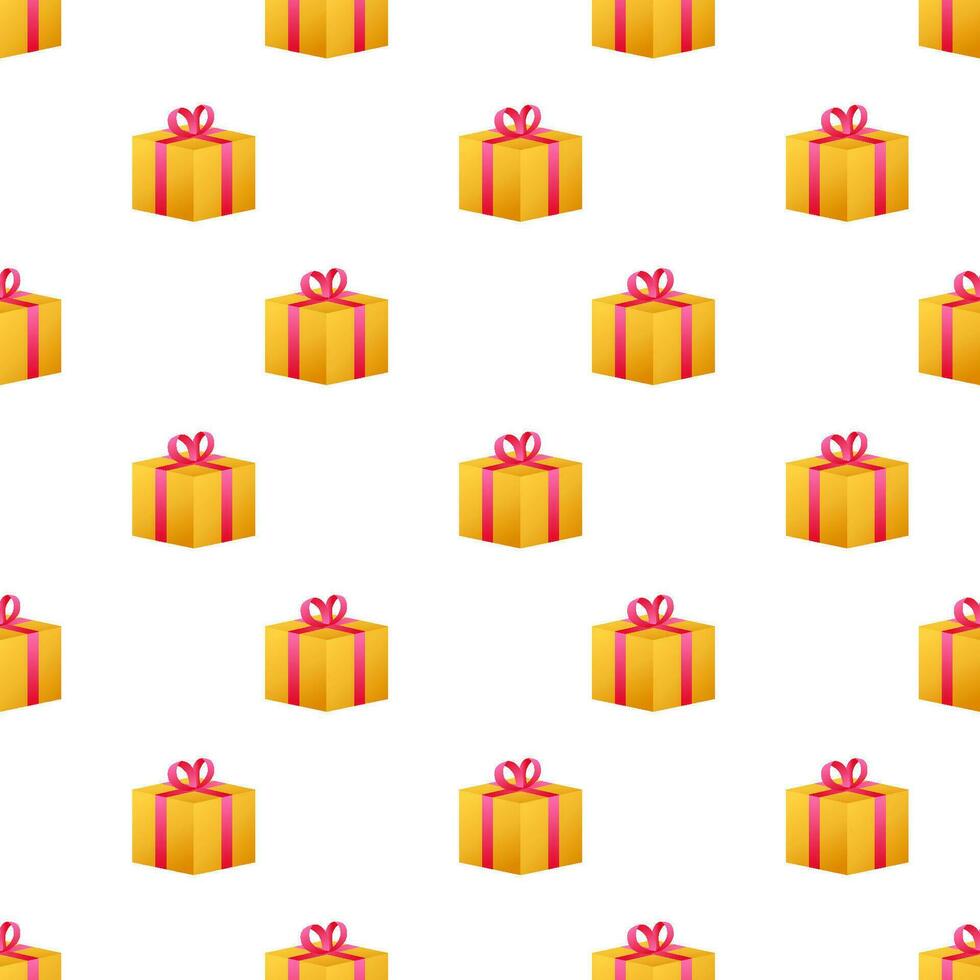 Gift box pattern, great design for any purposes. Vector illustration